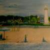 Biloxi Panorama - Acrylic Paintings - By M L Harrell, Expressionism Painting Artist