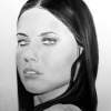 Adriana Lima - Pencil Drawings - By Kevan Tollefson, Freehand Drawing Artist