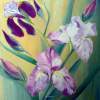 Irises - Oil On Canvas Paintings - By Natali Markova, Fantasy Painting Artist