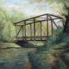 Iron Bridge Over Little Cicero Creek - Pastel Paintings - By Michael Scherer, Realistic Painting Artist