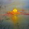 Callaway Bayou Sunset - Oil On Canvas Paintings - By Joe Belmont, Impressionist Painting Artist