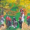 Hunting Scene - Oil Colour On Canvas Paintings - By Claudia Luethi Alias Abdelghafar, Realistic Painting Artist